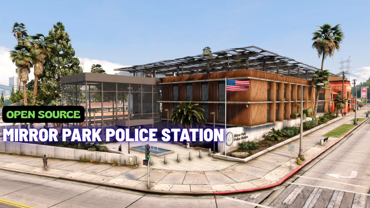 Mirror Park Police Station MLO FiveM | Modern Police Department & Law Enforcement HQ | Open Source